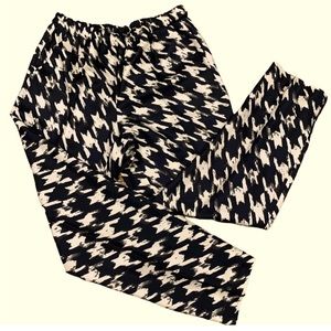 J Crew Silk Houndstooth Pants